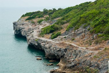 Srichang Adası, Tayland 'da deniz manzarası.