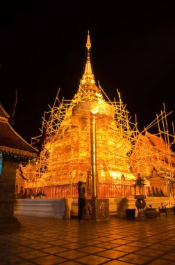 Phra Thart Doi Suthep 'in gece sahnesi
