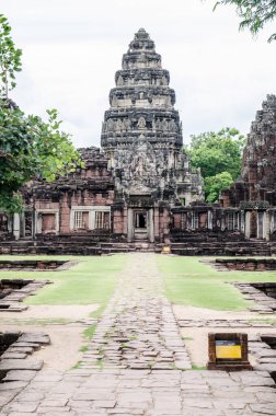 Phimai Historical Park Peyzajı, Tayland.