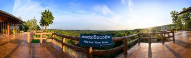 Panorama of natural view at Pha Chor View Point, Chiang Mai province.