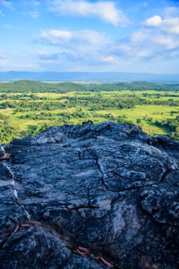 Natural View at Pha Hua Reua Cliff in Phayao Province, Thailand.