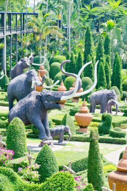 Tayland 'da güzel bir halk parkı manzarası.
