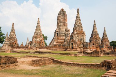 Tayland Chaiwathanaram Tapınağı manzarası