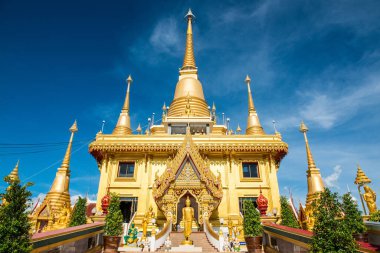 Pra Chulamanee pagoda mavi gökyüzü, Tayland