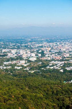 Chiangmai şehri Tayland 'a bakıyor..