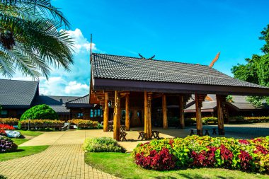 CHIANG RAI, THAILAND - 28 Ağustos 2016: Doi Tung Royal Villa, Chiang Rai, Tayland.