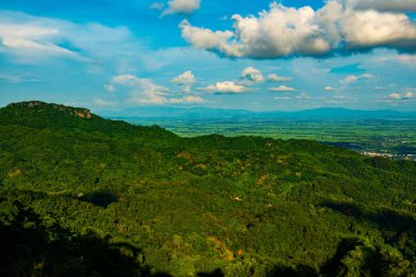Dağ manzarası Doi Tung bakış açısından, Chiang Rai vilayeti.