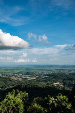 KM 12 'den bakıldığında dağ manzarası, Chiang Rai vilayeti.