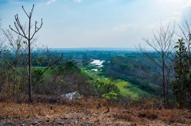 Country view at Mae Ngat Somboon Chon dam, Chiang Mai province.