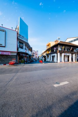 CHIANG MAI, THAILAND - April 27, 2020 : Chiang Mai Town at Tha Phae Road, Thailand.