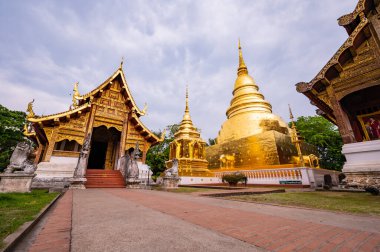 Wat Phra Sing Waramahavihan is the temple that is very important in Chiang Mai province, Thailand.