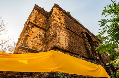 Ancient pagoda in Chet Yod temple, Chiang Mai province.