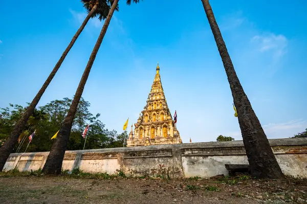 Chedi Liem temple or Wat Chedi Liem in Wiang Kum Kam archaeological site, Chiang Mai province.