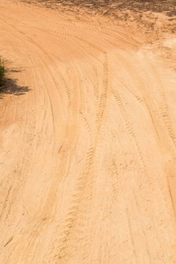 Tayland 'da toprak yol dokusu