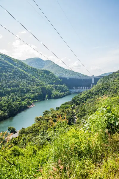 stock image Landscape of Bhumibol Dam, Thailand.