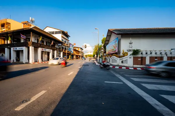 CHIANG MAI, THAILAND - April 27, 2020 : Chiang Mai Town at Tha Phae Road, Thailand.