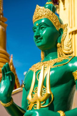 Tayland 'daki Tayland tapınağındaki İndra heykeli
