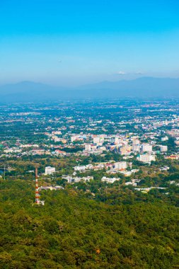 Chiangmai şehri Tayland 'a bakıyor..