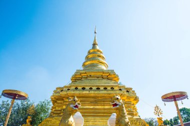 Wat Phra 'daki Altın Pagoda Si Chom Tanga Worawihan, Tayland.