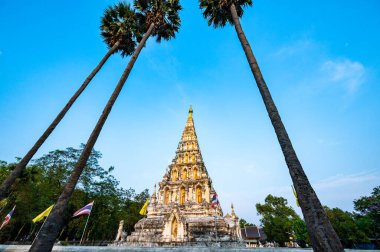 Chedi Liem temple or Wat Chedi Liem in Wiang Kum Kam archaeological site, Chiang Mai province.