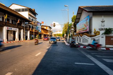 CHIANG MAI, THAILAND - April 27, 2020 : Chiang Mai Town at Tha Phae Road, Thailand.