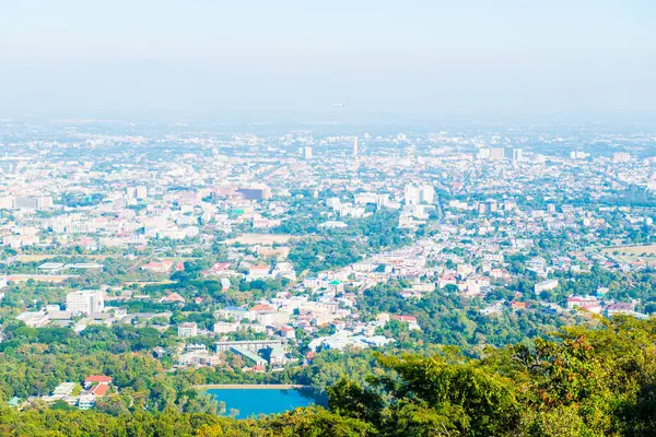 Chiangmai şehri Tayland 'a bakıyor..