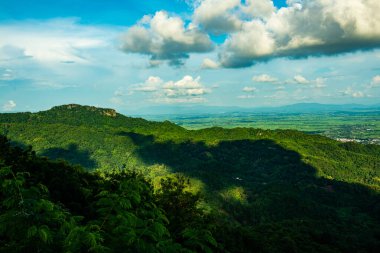 KM 12 'den bakıldığında dağ manzarası, Chiang Rai vilayeti.