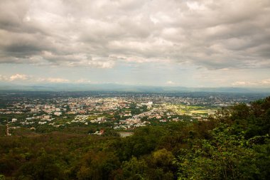 Tayland 'ın Chiangmai eyaletinin şehir manzarası.