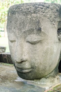 baş shot Buda heykelinin, Tayland.