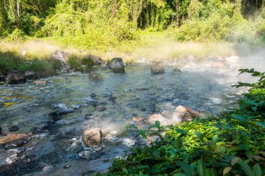 Landscape of Pong Dueat Hot Spring at Chiangmai Province, Thailand
