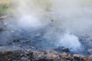 Landscape of Pong Dueat Hot Spring at Chiangmai Province, Thailand
