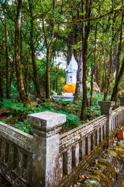 Doi Inthanon Ulusal Parkı 'ndaki Kral Inthanon Anıt Tapınağı, Tayland