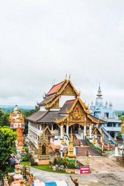 Tayland 'daki Huai Sai Khao Tapınağı' ndaki güzel kilise..