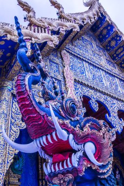 Naga 'nın Tayland' daki Rong Sua On Tapınağı 'ndaki sanat eserleri..