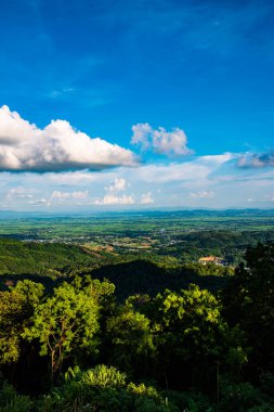 KM 12 'den bakıldığında dağ manzarası, Chiang Rai vilayeti.