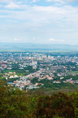 Tayland 'ın Chiangmai eyaletinin şehir manzarası.
