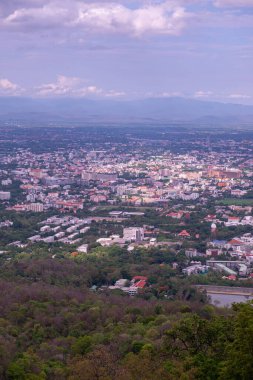 Tayland 'ın Chiangmai eyaletinin şehir manzarası.