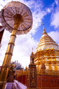 Chiangmai bölgesindeki Phrathat Doi Suthep tapınağı, Tayland.