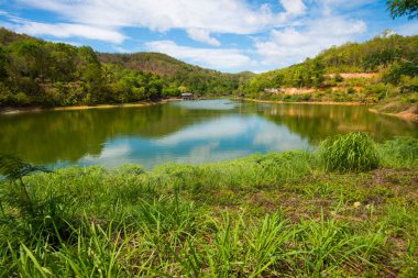 Chiangrai, Tayland 'daki Wangmajshar Gölü Manzarası