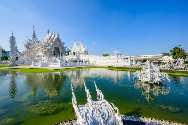 CHIANG RAI, THAILAND - November 9, 2020 : Wat Rong Khun or White Temple in Chiang Rai Province, Chiang Rai Province.