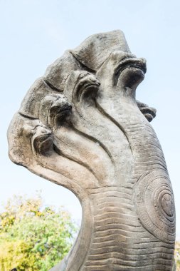 Tayland 'daki Phimai Tarihi Parkı' nda Naga Köprüsü 'nün Kapanışı