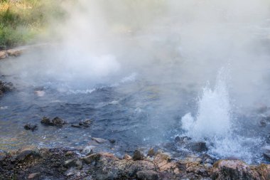 Landscape of Pong Dueat Hot Spring at Chiangmai Province, Thailand