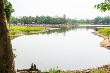 Tayland 'ın Chiangmai ilindeki Huay Tueng Tao Gölü manzarası.