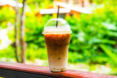 Plastik Bardakta Buzlu Latte Kahve, Tayland.