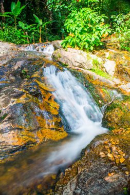 Mae Kampong Şelalesinde Su Akıntısı, Tayland.