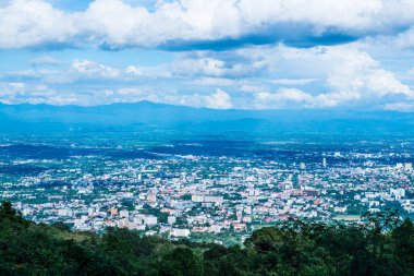 Chiangmai şehri Tayland 'a bakıyor..