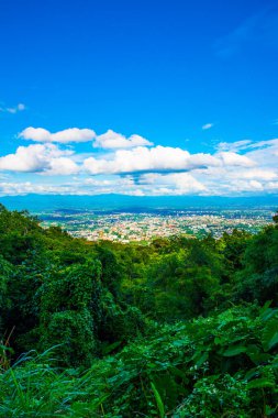 Chiangmai şehri Tayland 'a bakıyor..