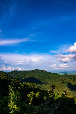 KM 12 'den bakıldığında dağ manzarası, Chiang Rai vilayeti.