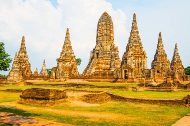 Tayland Chaiwathanaram Tapınağı manzarası