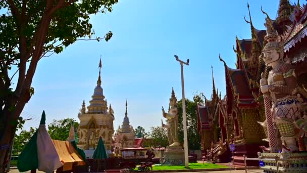 Nakhon Sawan Thailand Ocak 2023 Wat Sri Uthumphon Nakhon Sawan — Stok video